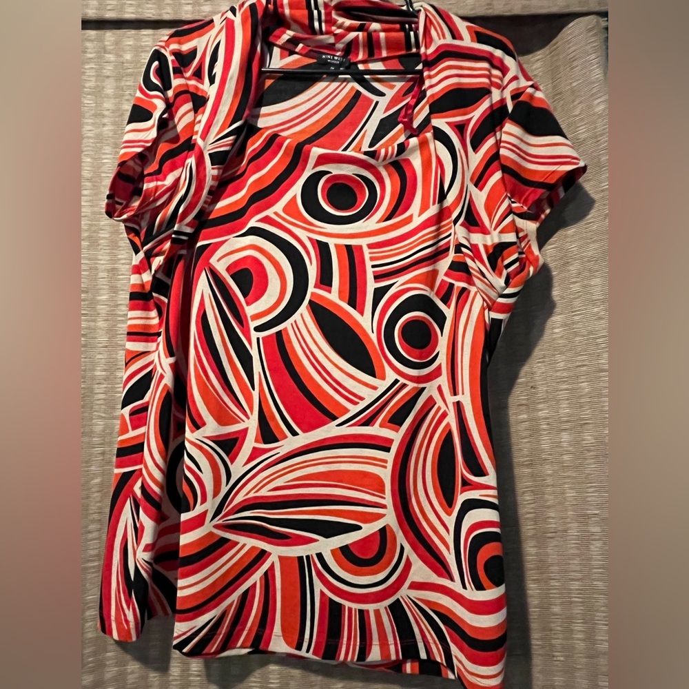 Multicolored Nine West blouse 1X
